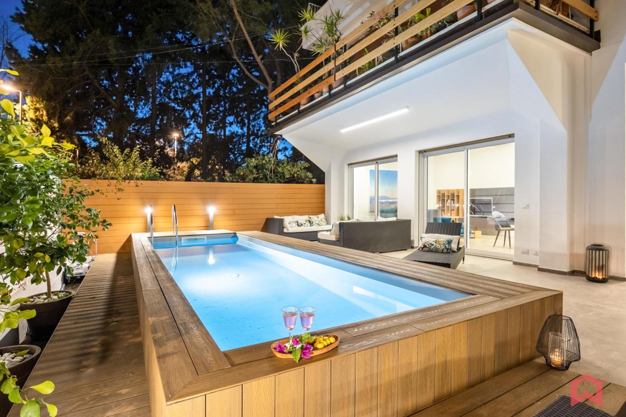 Appartamento In Villa Con Piscina Privata Palermo Bagian luar foto