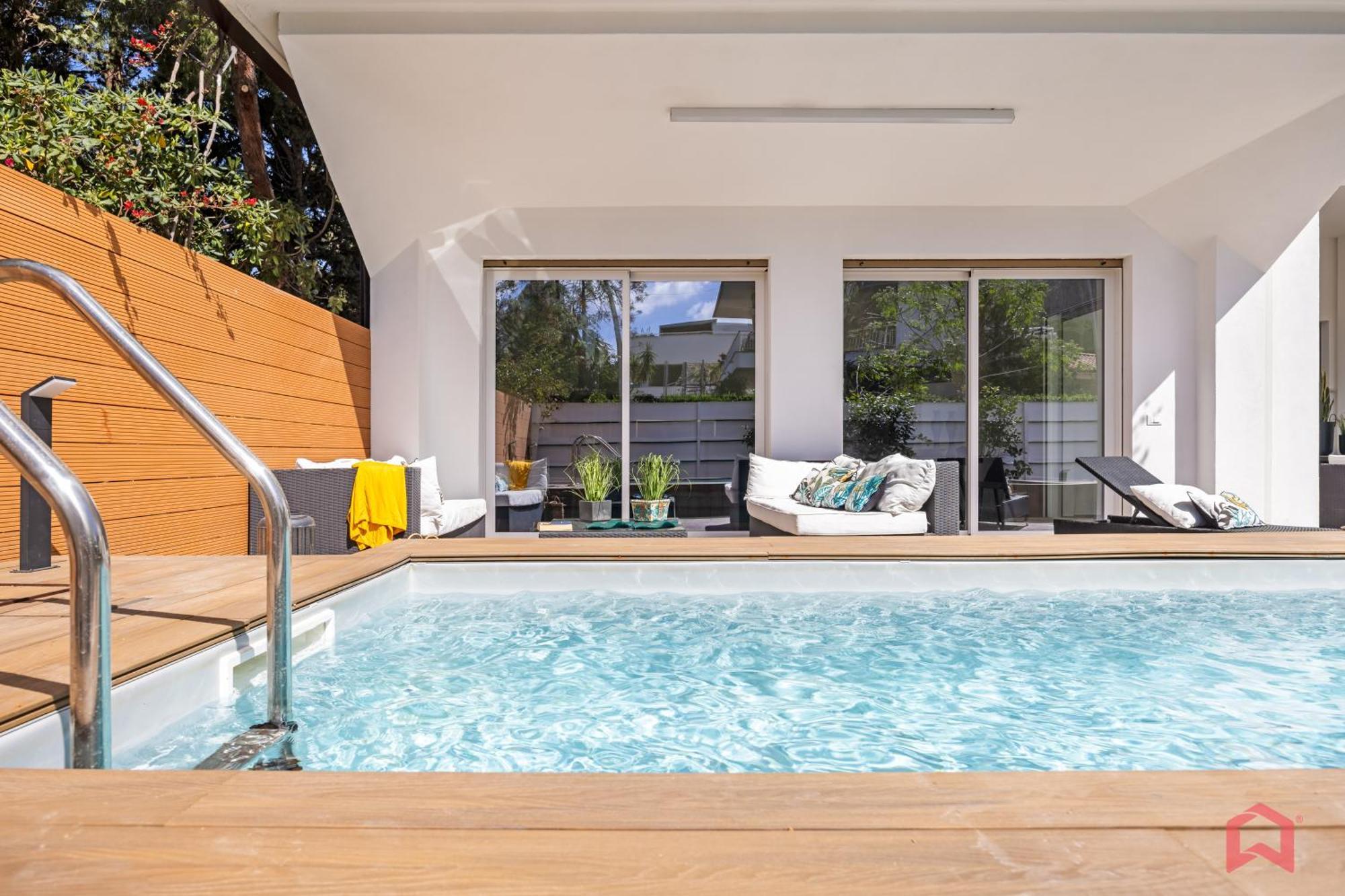 Appartamento In Villa Con Piscina Privata Palermo Bagian luar foto